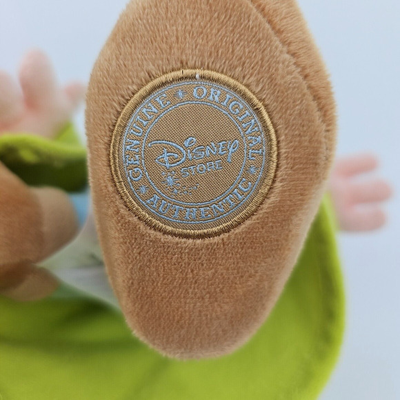 Disney Store Snow White and the Seven Dwarfs 11 in Dopey Plush Doll Green Coat - Picture 7 of 13